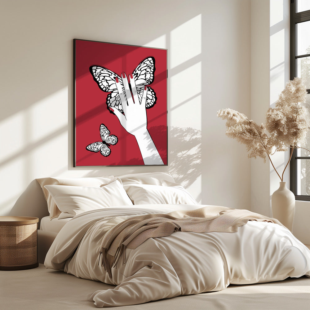 Een vlinder vasthouden | Poster