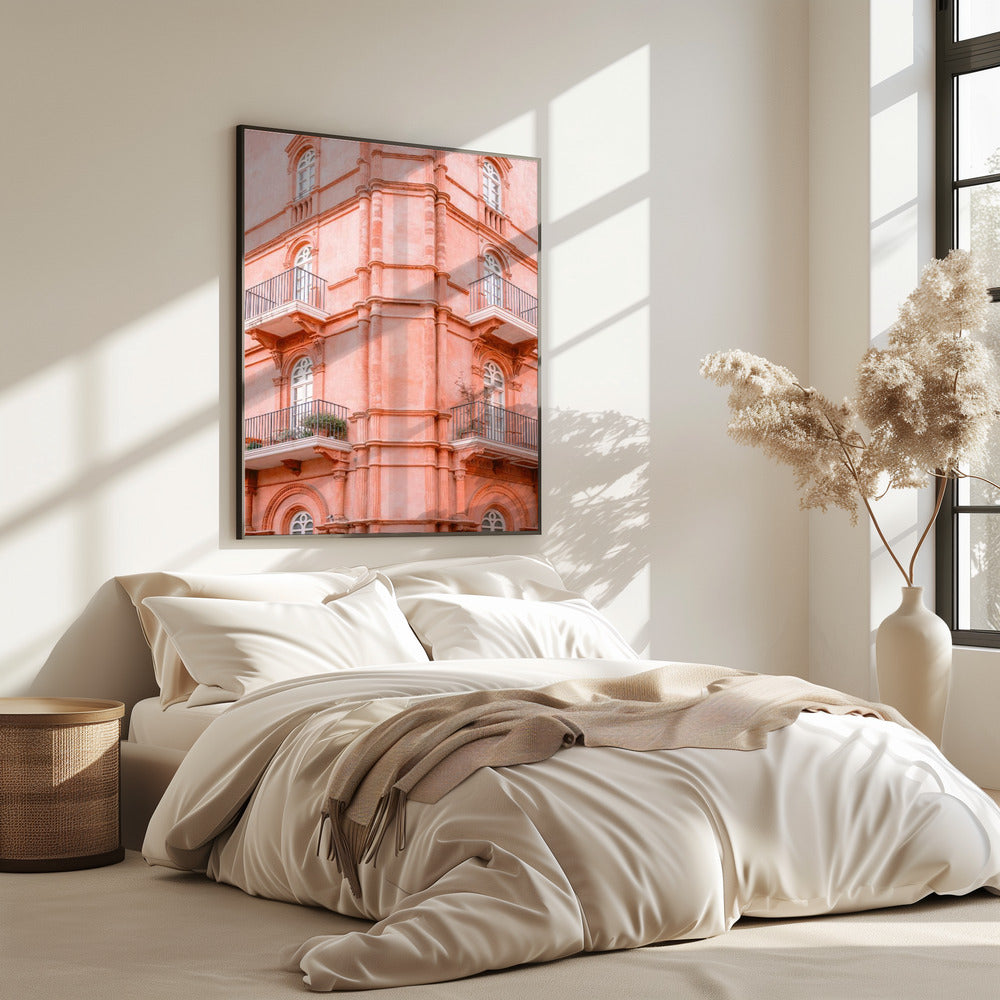 Pastelroze Umbrië | Reisfotografie Italië | Poster