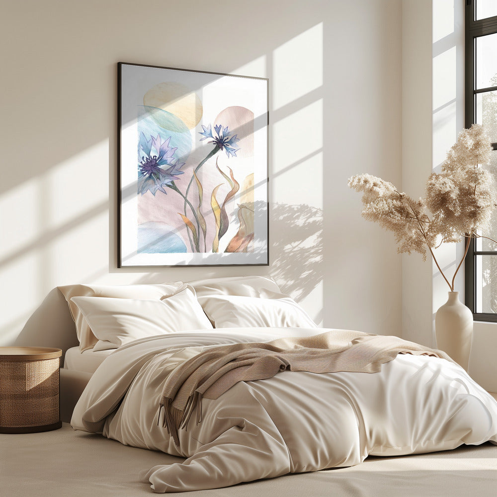 Aquarel Korenbloemen | Poster