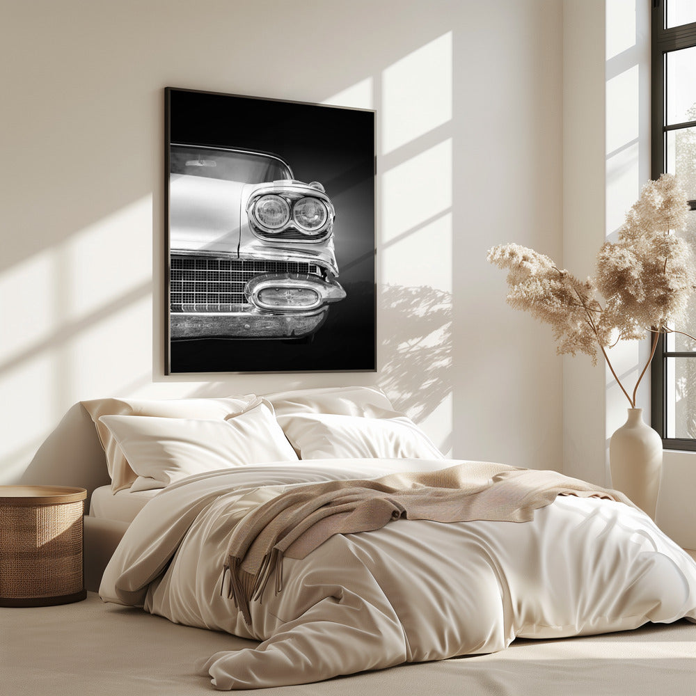 Amerikaanse klassieke auto Bonneville 1958 Cabriolet | Poster