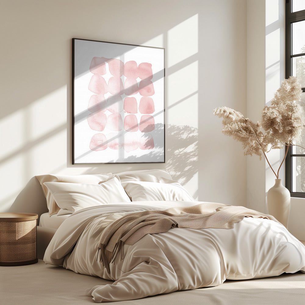 Abstracte Blush Dots | Poster
