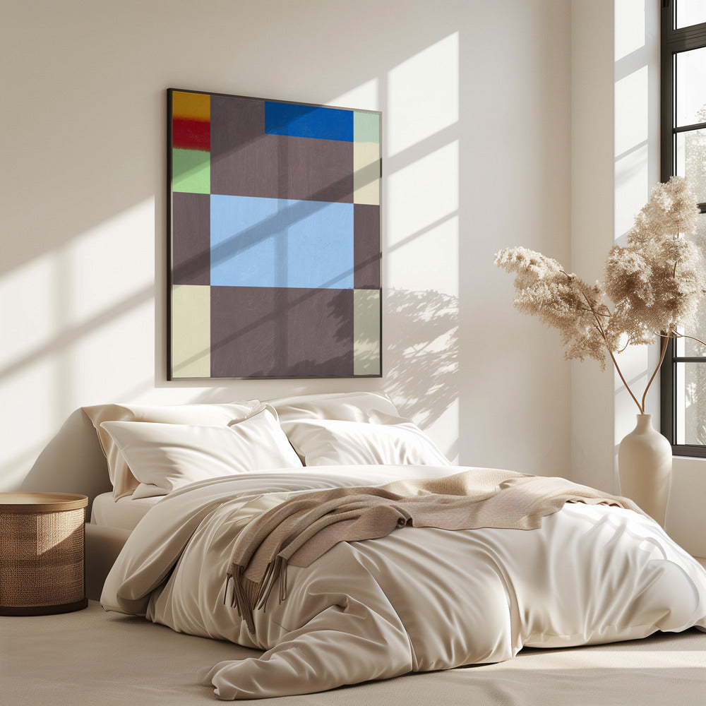 Geometrische vormen met een gedempt grijs kleurenpalet | Poster
