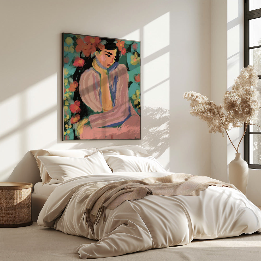 Peinzende Bloemen | Poster