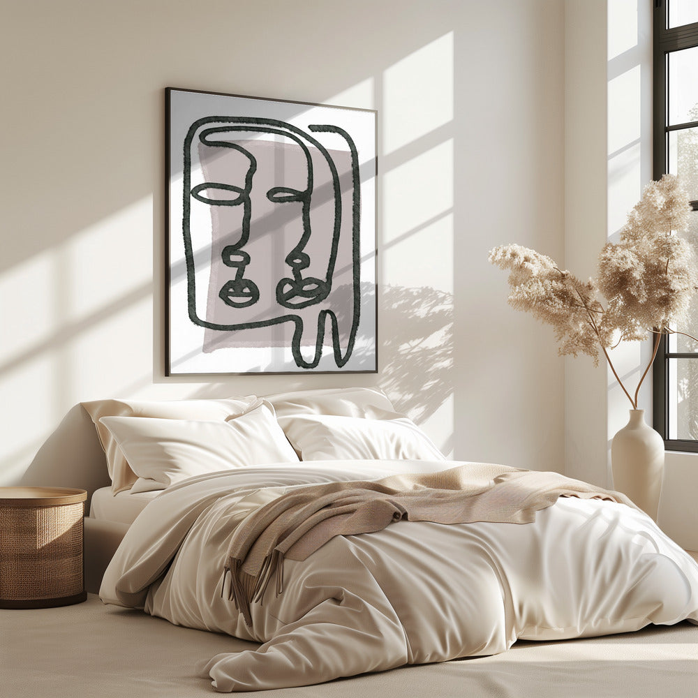 Gezichten abstract | Poster