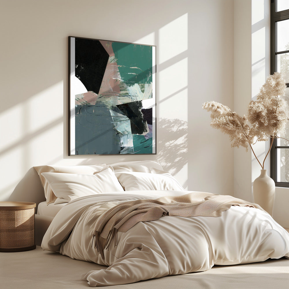Blauw Zwart Neutraal Wit 3 | Poster