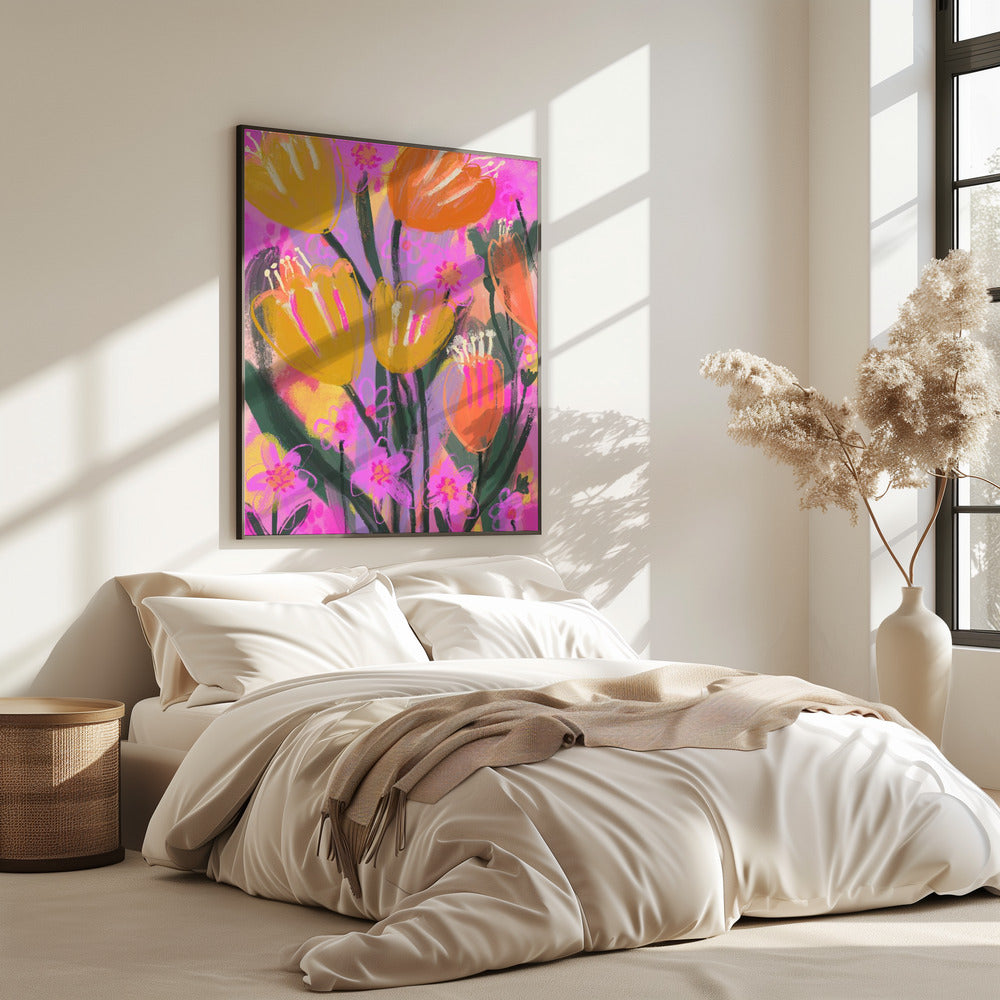 Vibrant Petal Dance | Poster