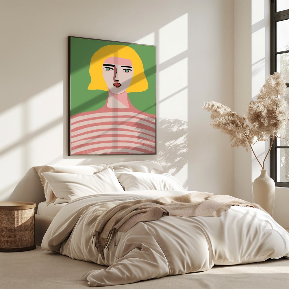 Lady with blonde hair | Poster