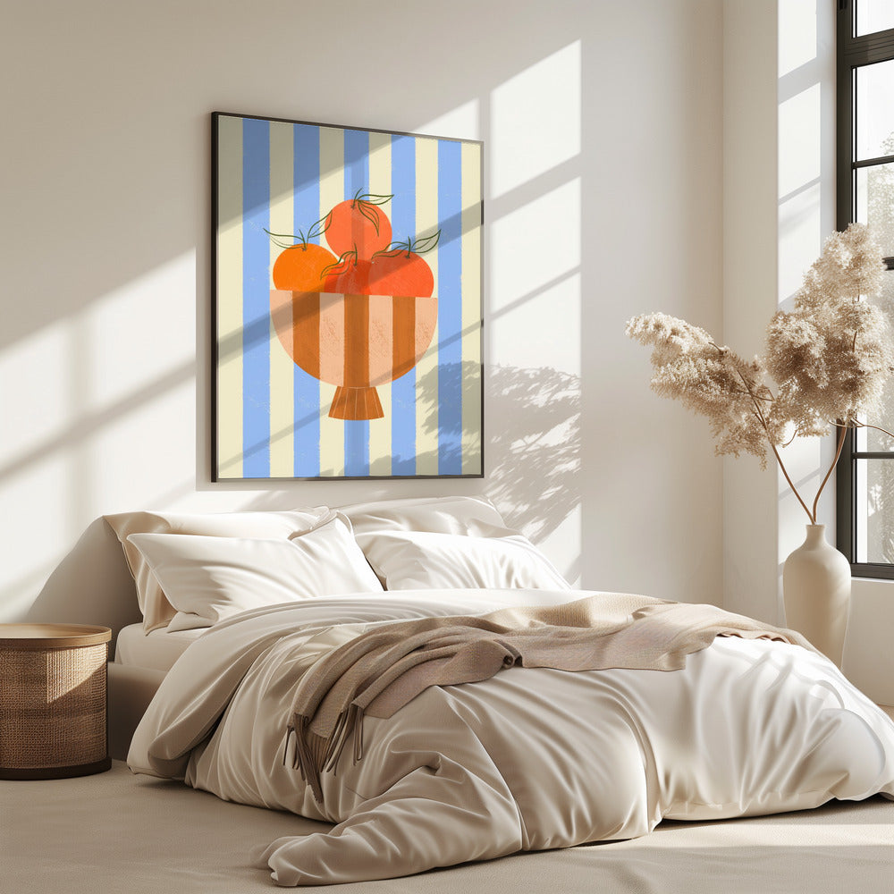Schaal met sinaasappelen | Poster