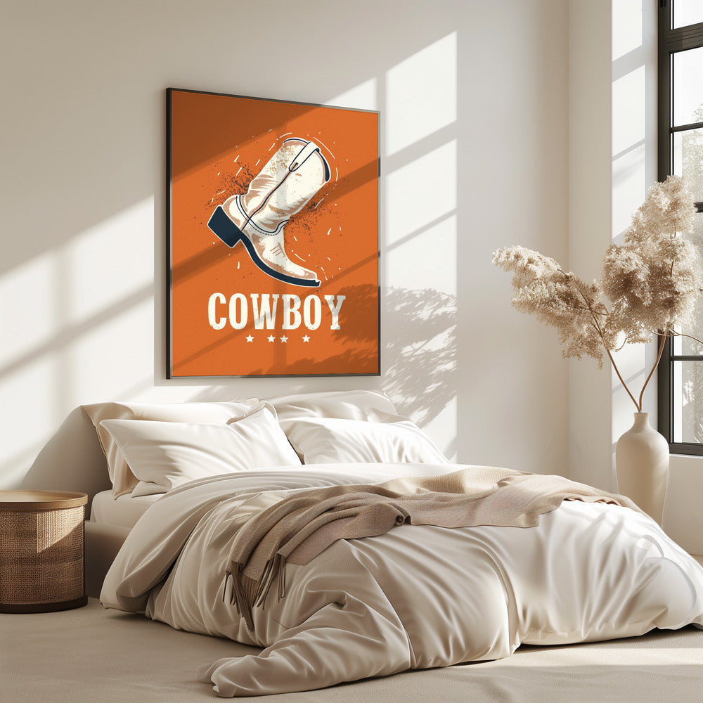 Vintage cowboylaarzen | Poster