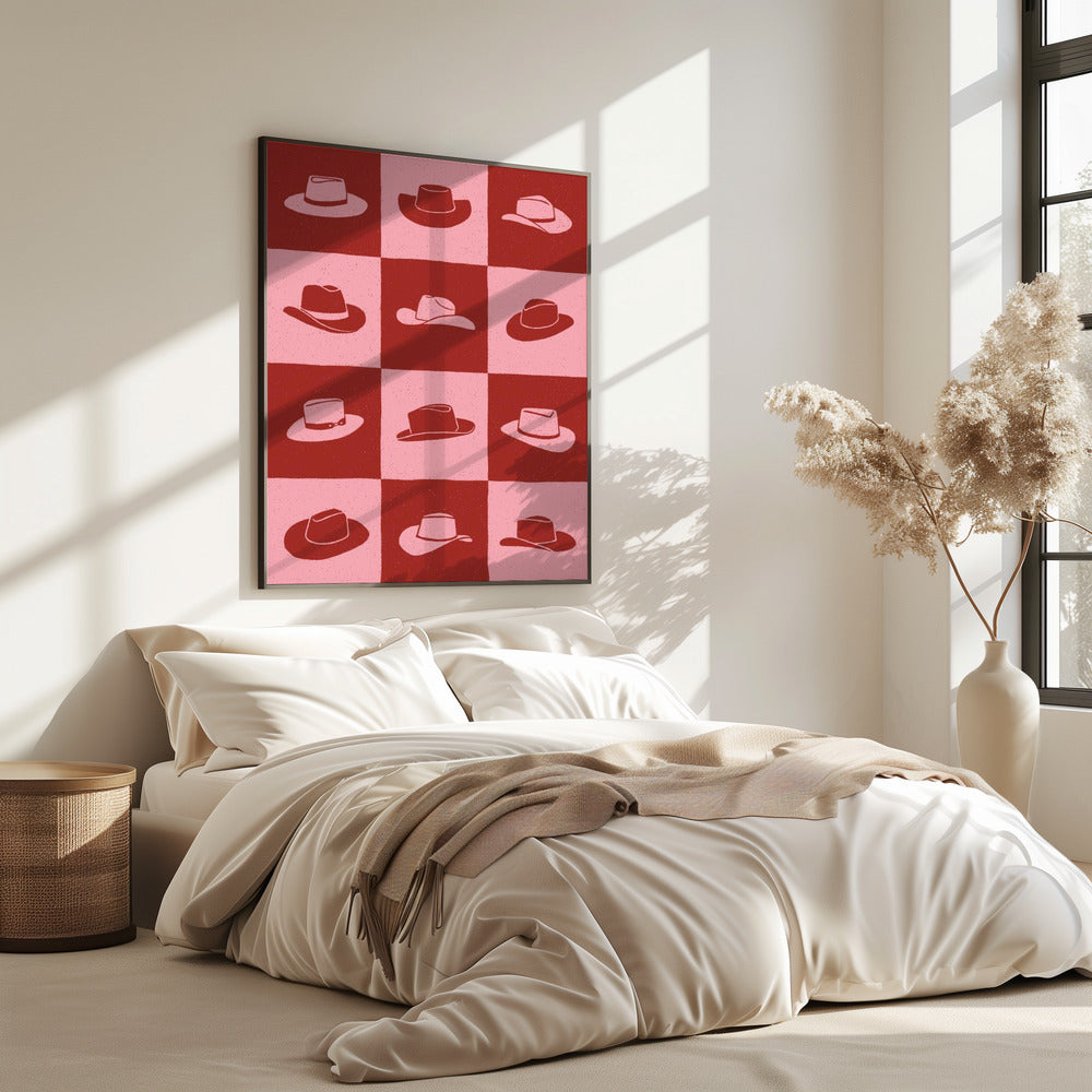 Cowgirl Dambord | Poster
