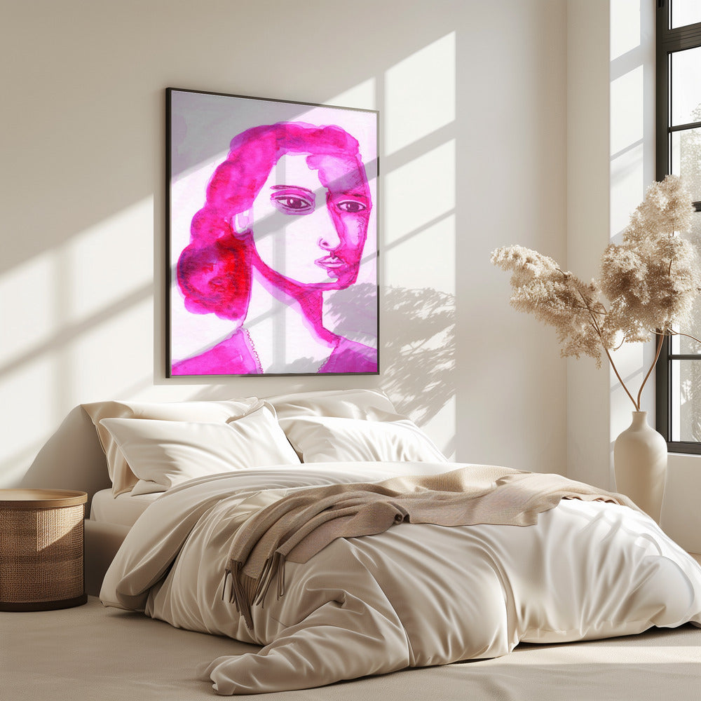 Ik ben een vrouw roze | Poster