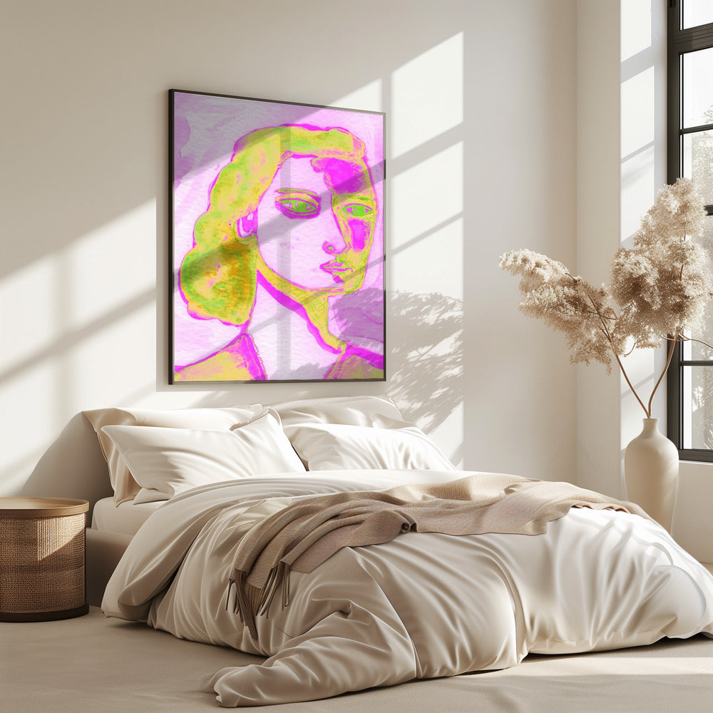 Ik ben een vrouw paars | Poster