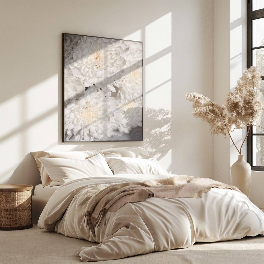 Witte Bloemen 2 | Poster