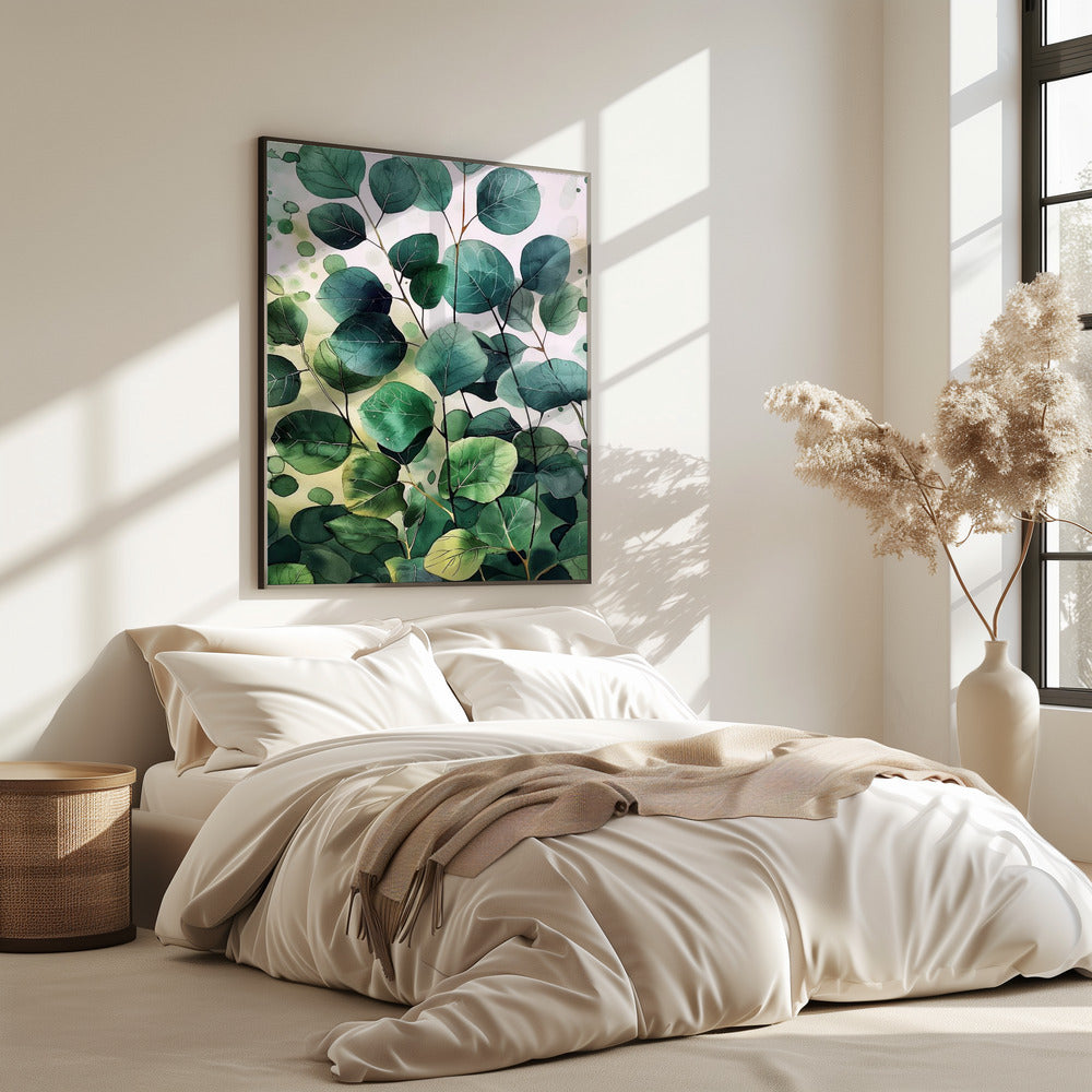 Natuurbloemen en bladeren aquarelkunst (9) | Poster