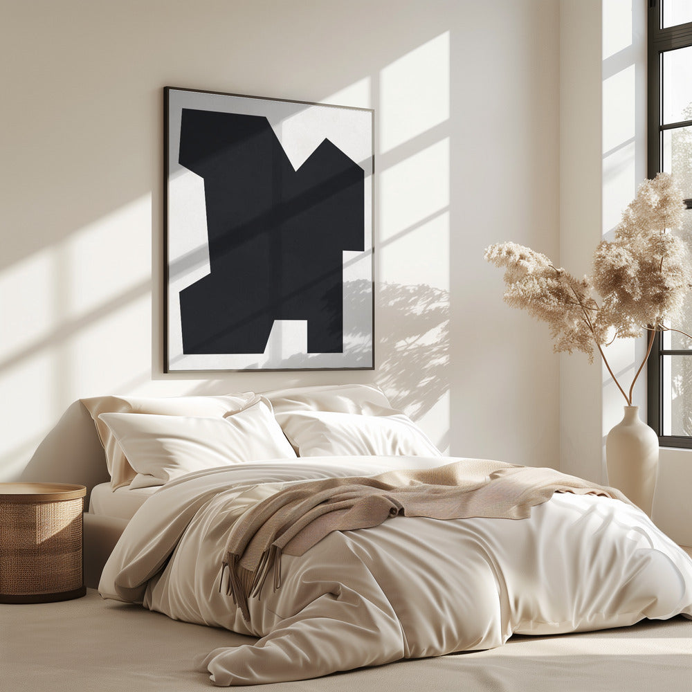 Zwart-wit geometrie 6 | Poster