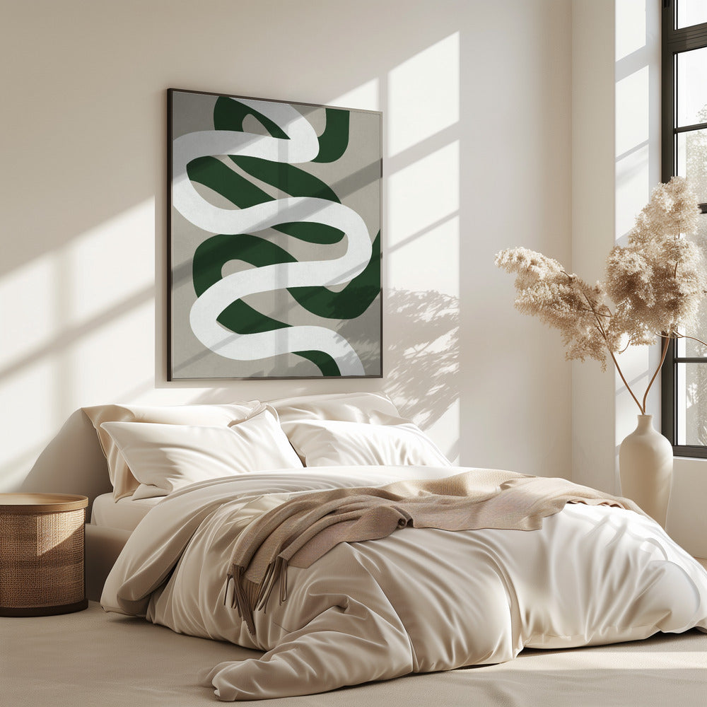 Expressionistische curven 3 | Poster