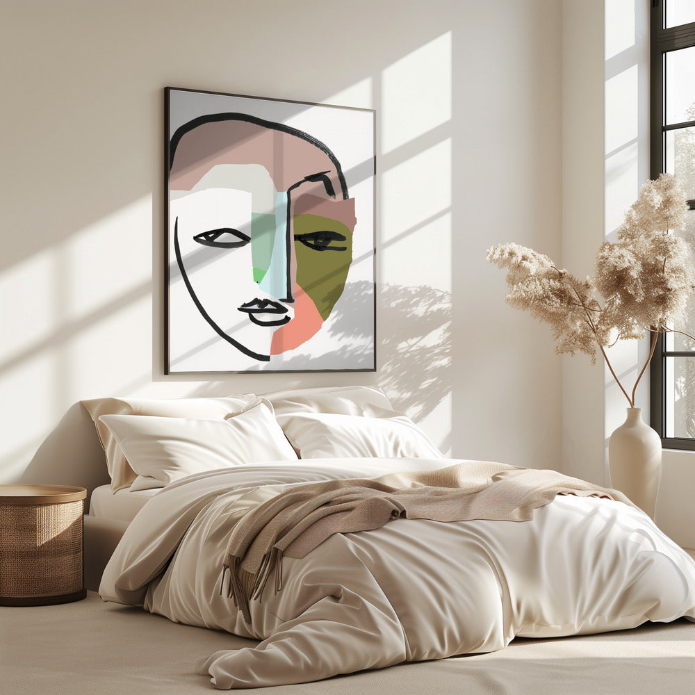 Visage No 1 Art Print | Poster