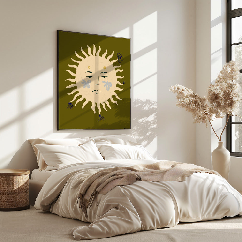Het serene gezicht van de zon | Poster