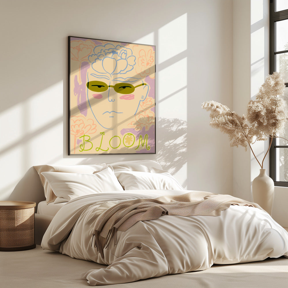 Bloemenzonnebril | Poster