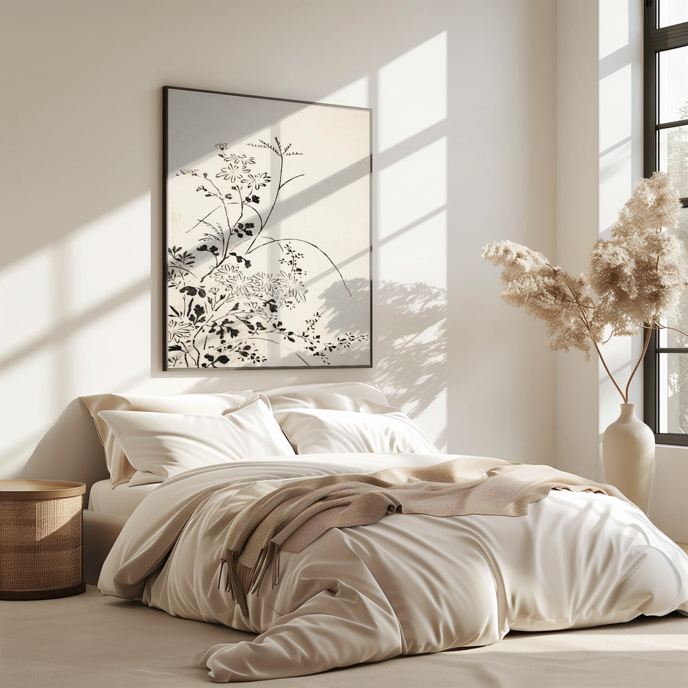 Herfstbloemen en grassen (1762) | Poster
