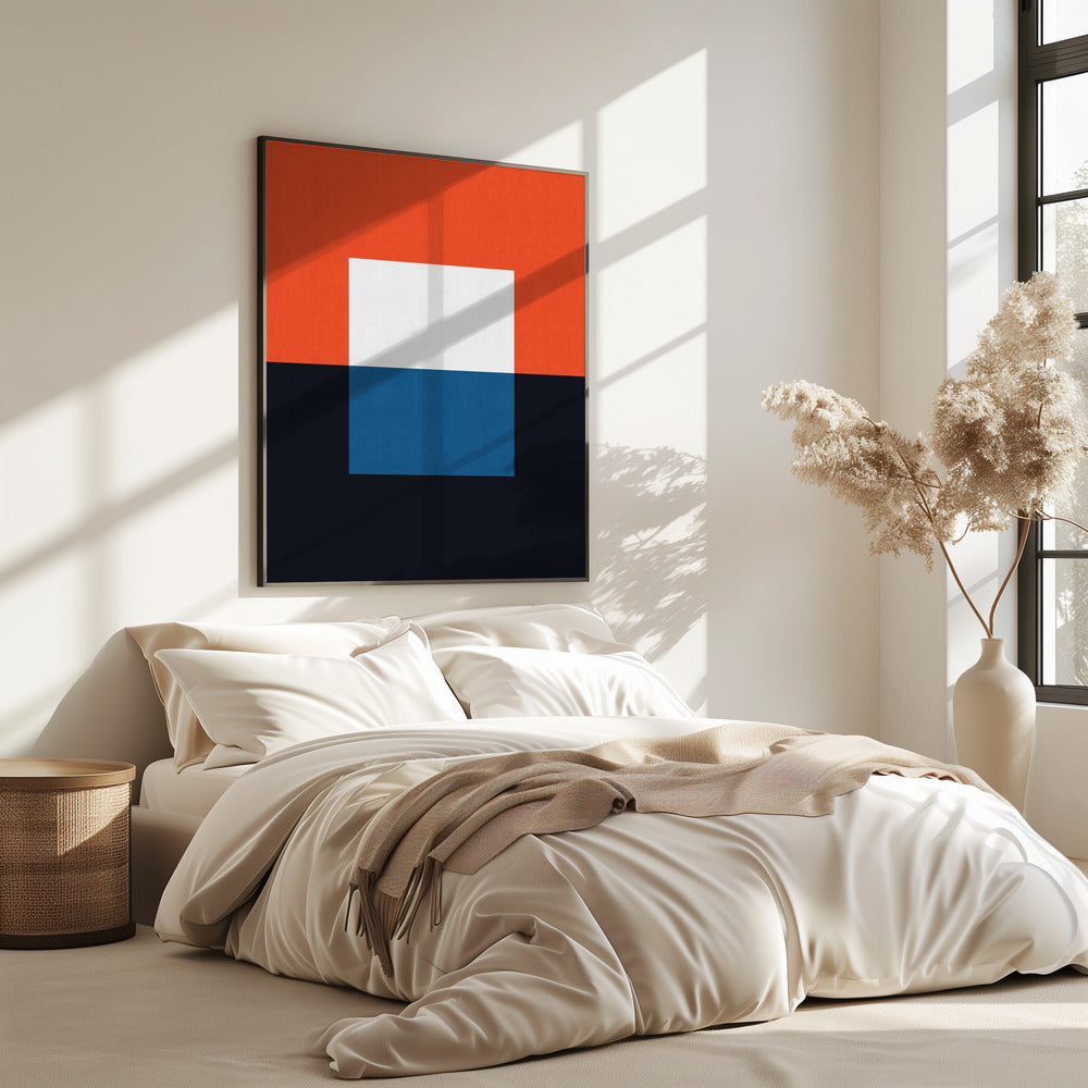Blauw en rood 3 | Poster
