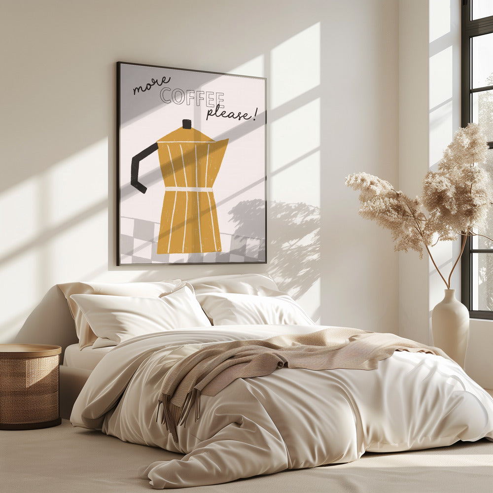 Meer koffie | Poster