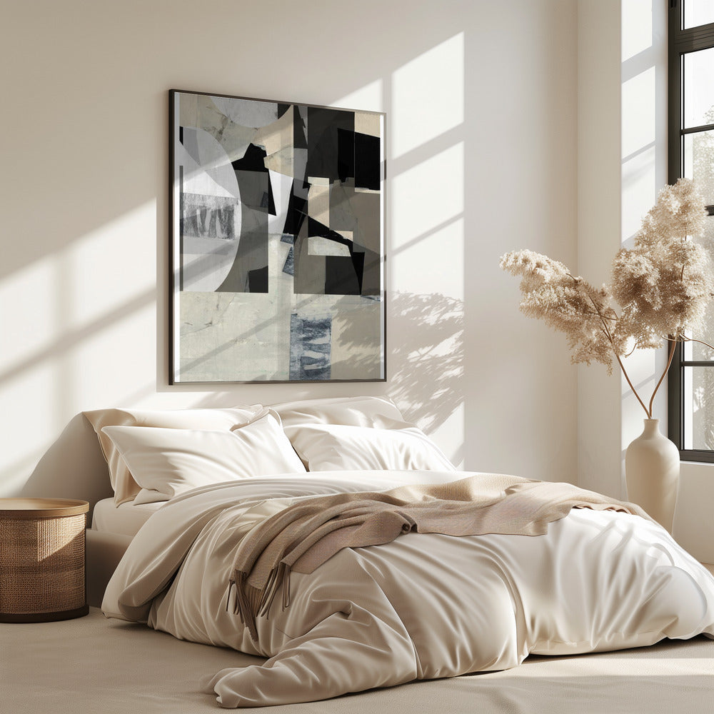 Monochrome compositie nr. 2 | Poster