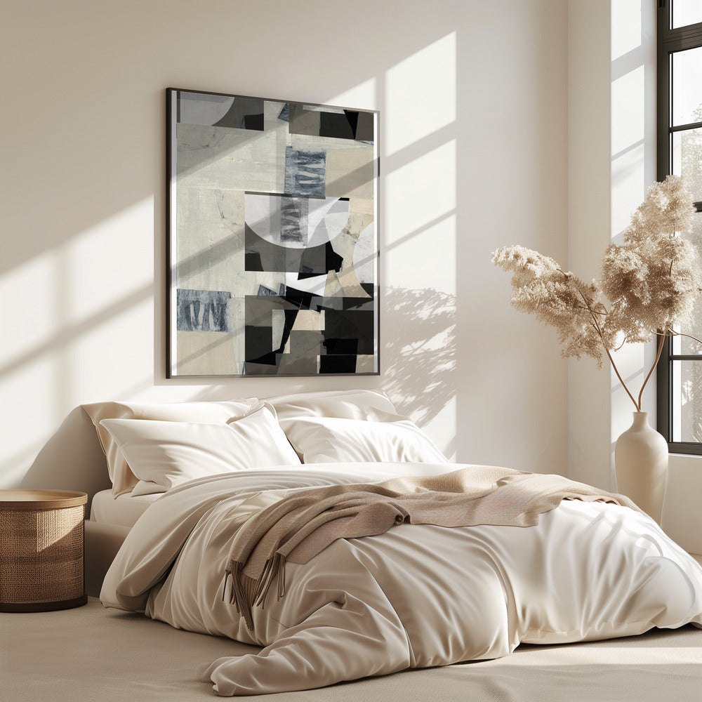 Monochrome compositie nr. 3 | Poster