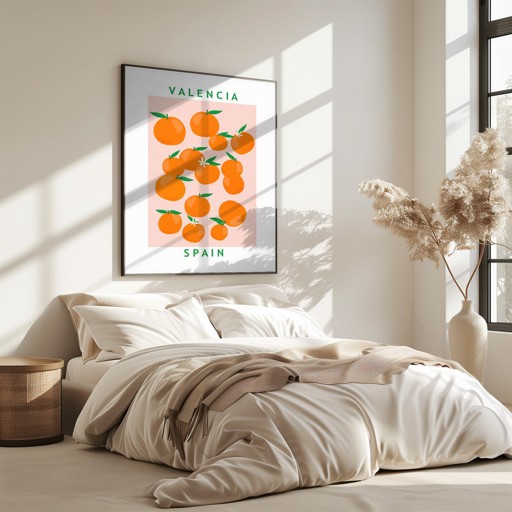 Bloemenmarkt Sinaasappels | Poster