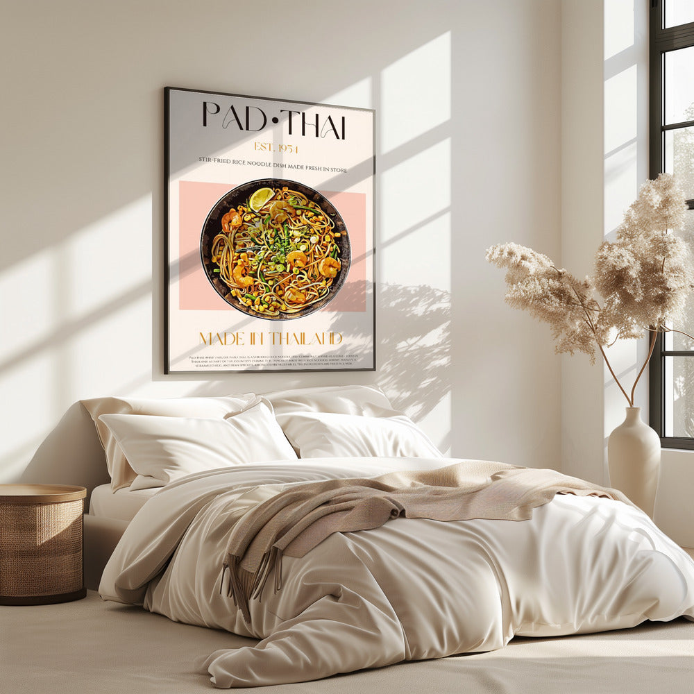 Elegante illustratie van Pad Thai | Poster