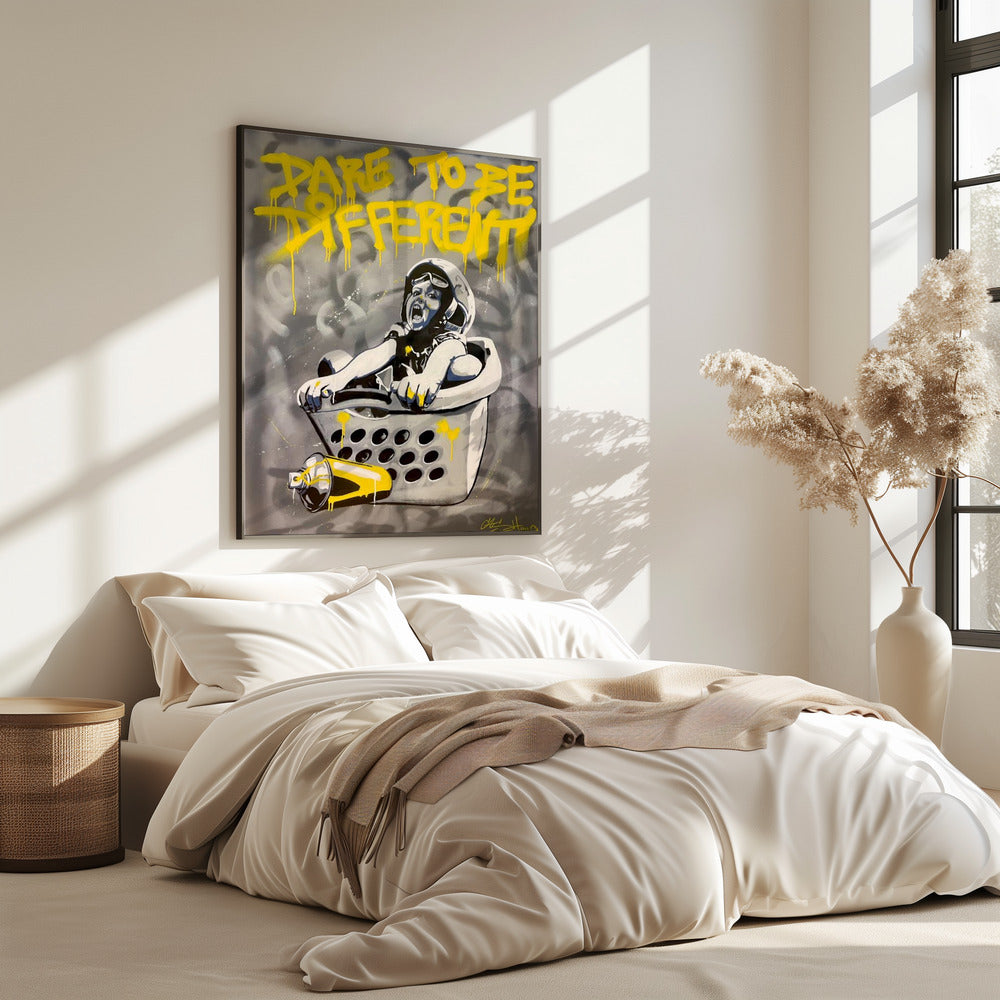 Kind in een wasmand | Poster
