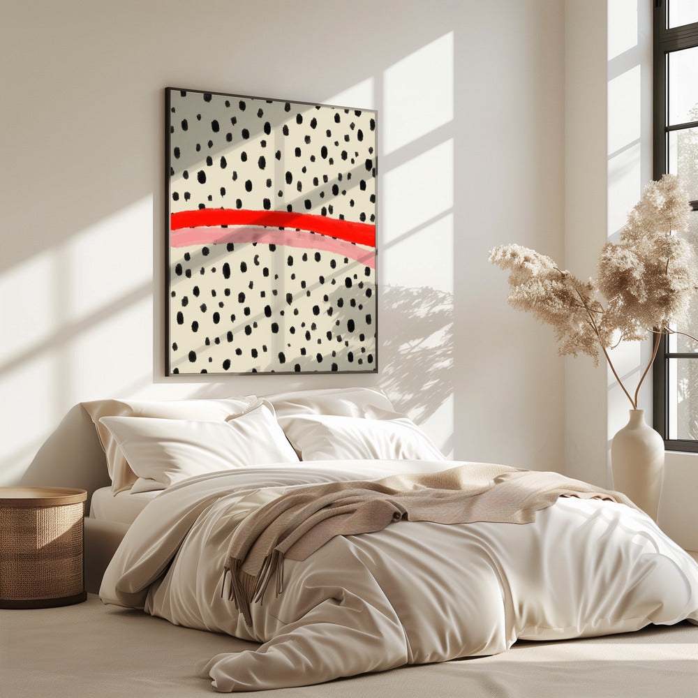 Zwarte stippenpatronen | Poster