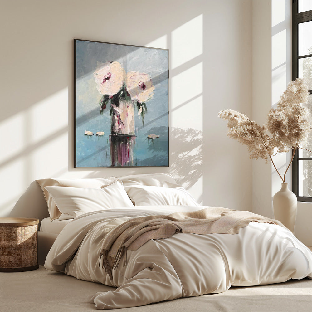 Witte rozen | Poster