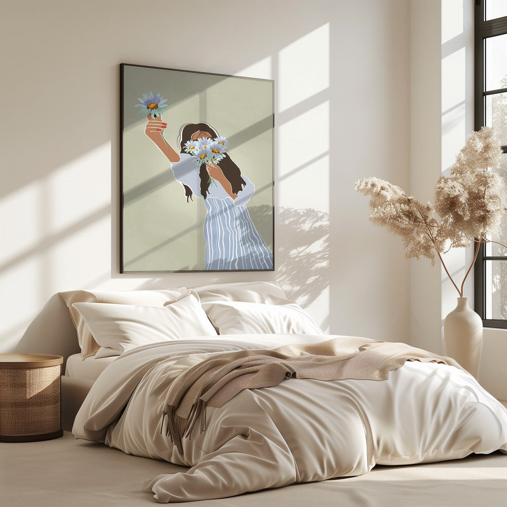Een boeket madeliefjes | Poster