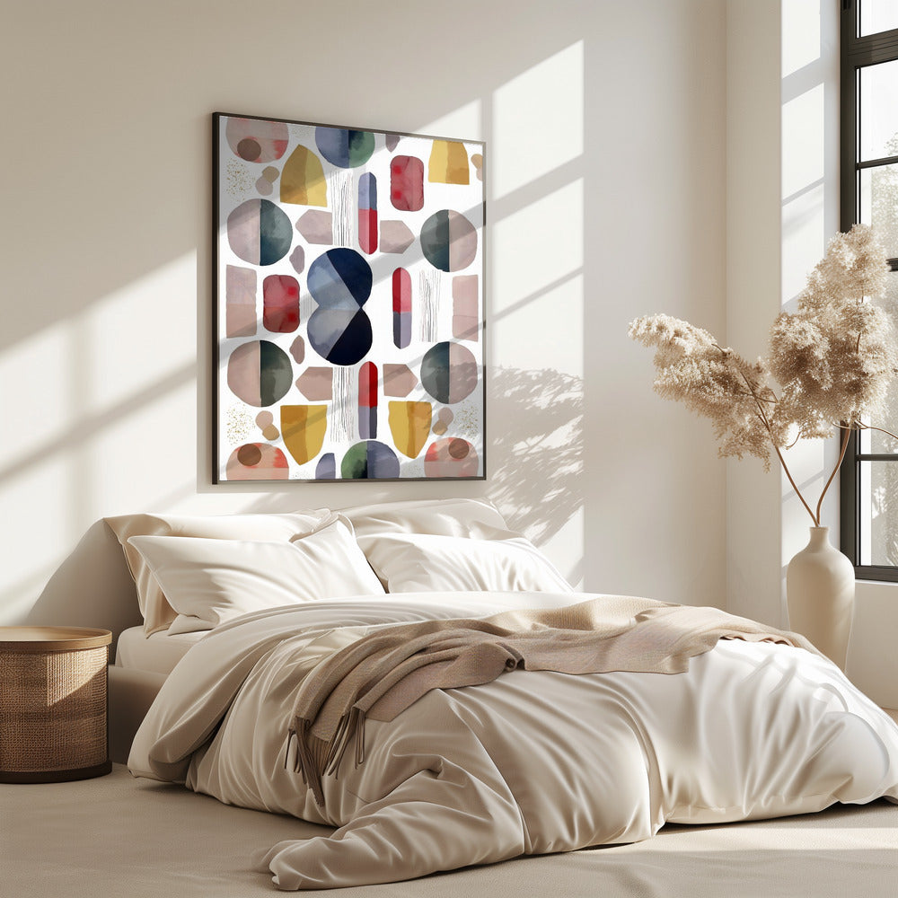 Abstracte geometrische vormen | Poster
