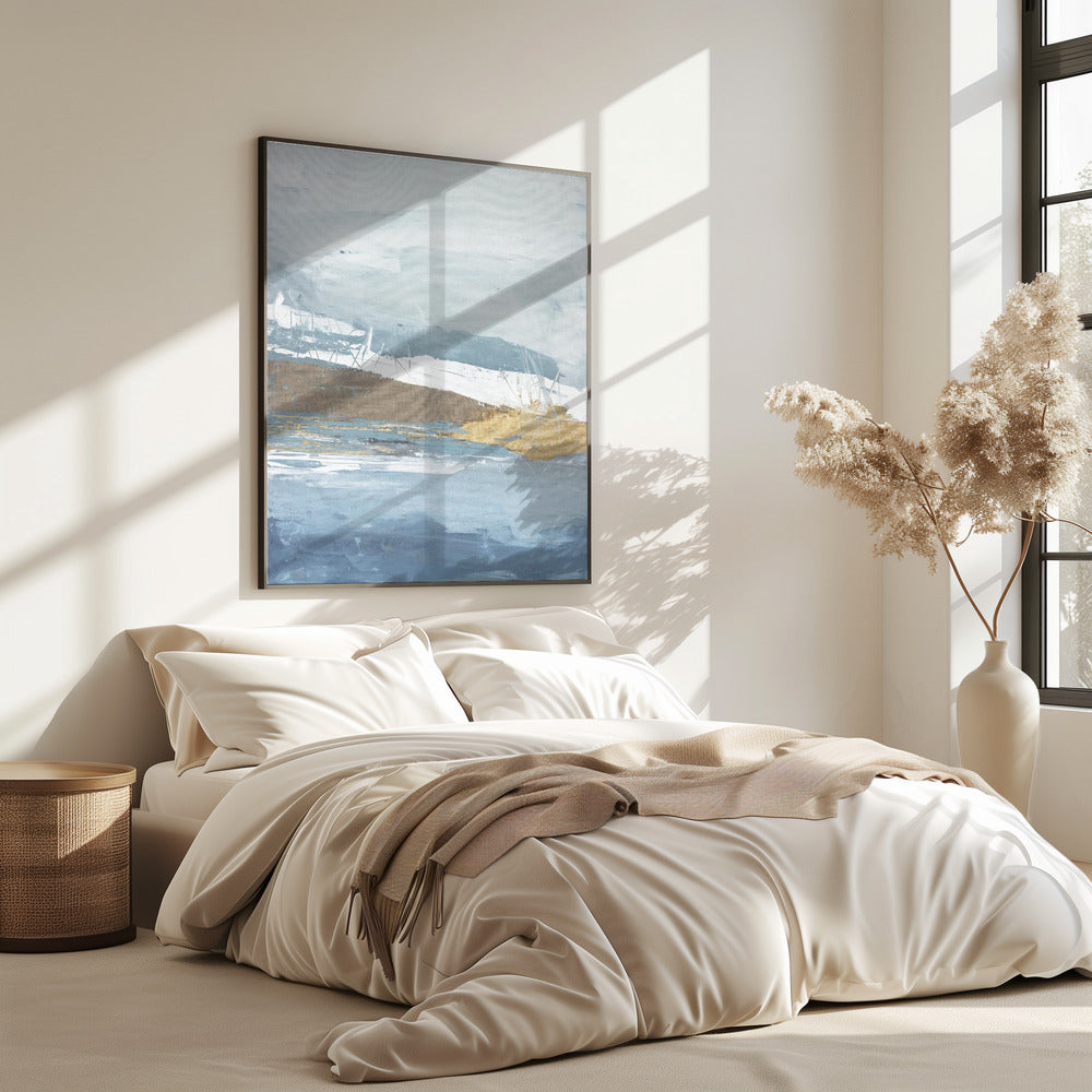 Gouden Mist Horizon | Poster