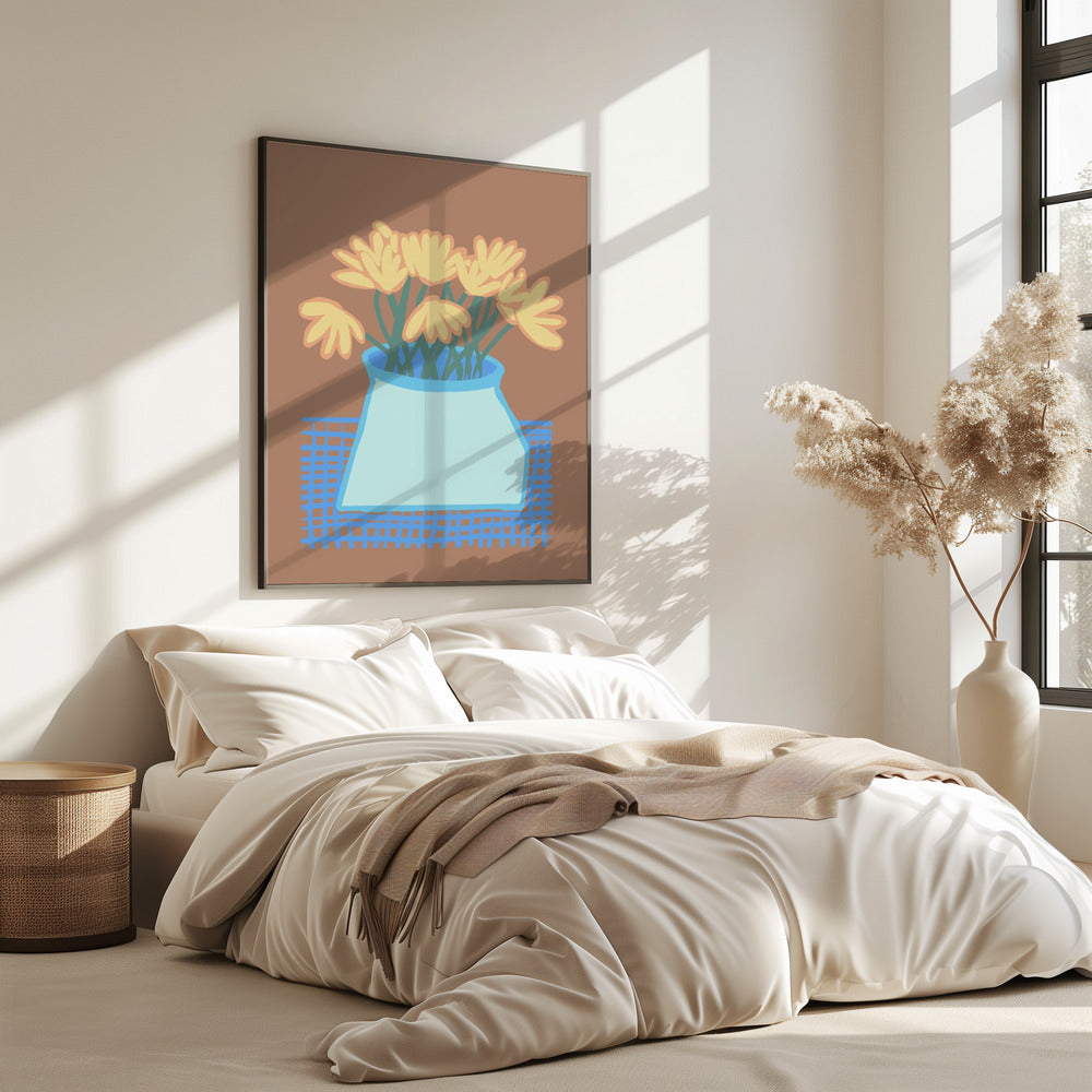 Madeliefjes in vaas | Poster