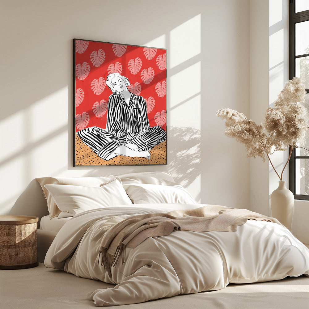 Sereniteit in strepen | Poster
