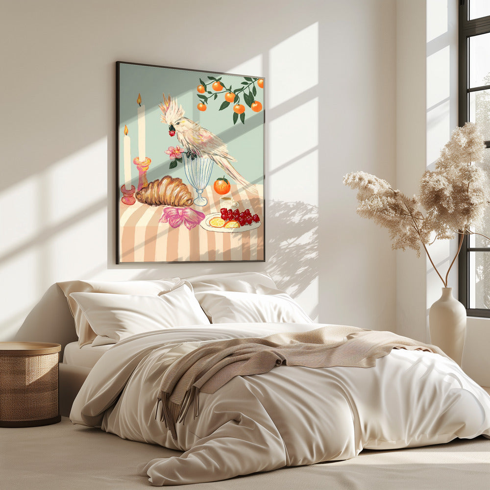 Ontbijt met vogel | Poster