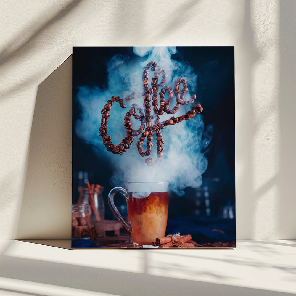 Ruik de koffie | Canvas