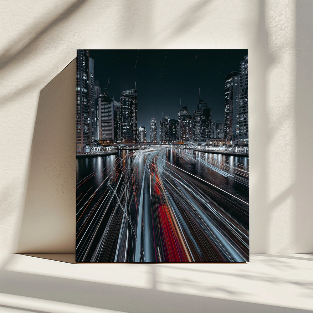File in het kanaal van Dubai | Canvas