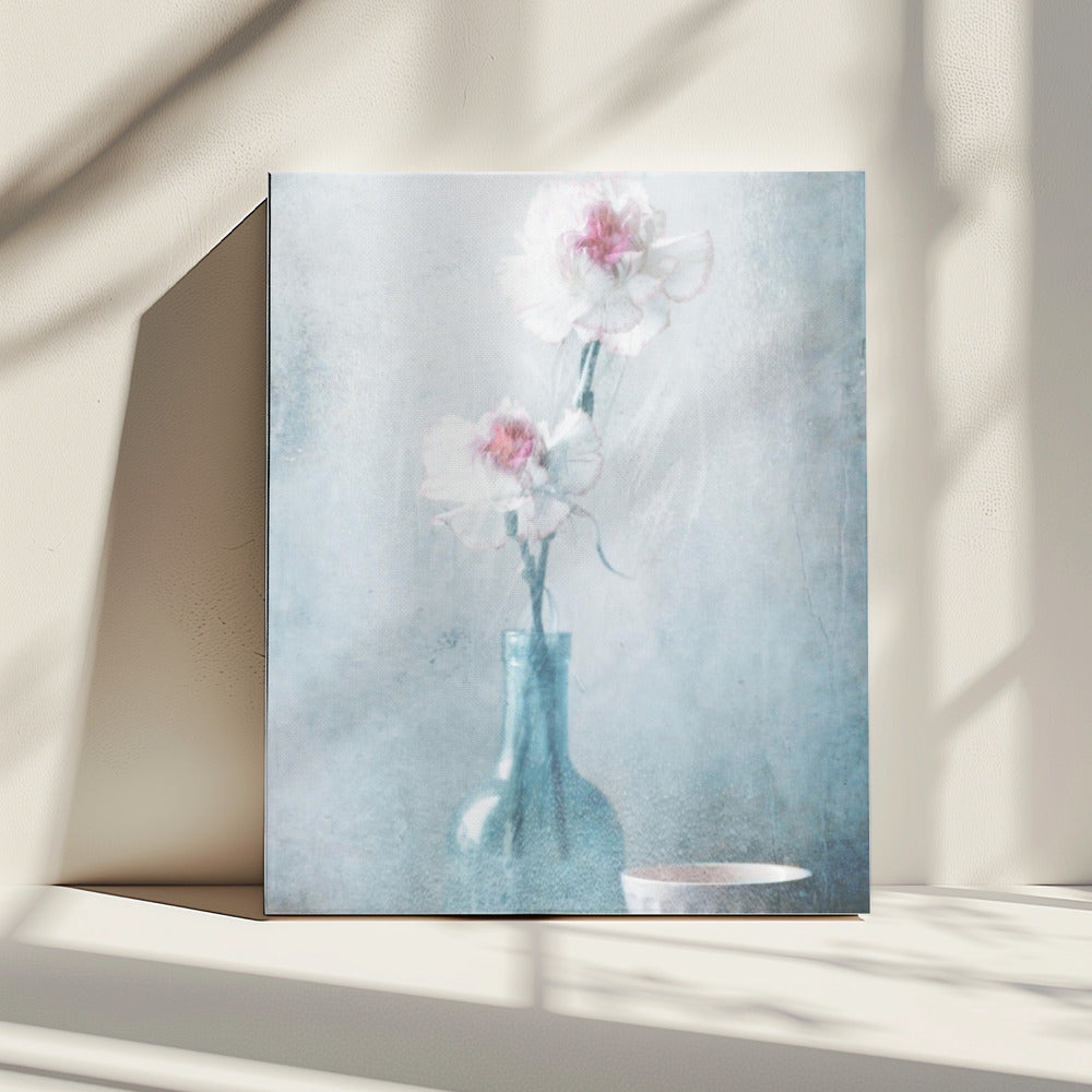 Vriendschap in bloemen | Canvas