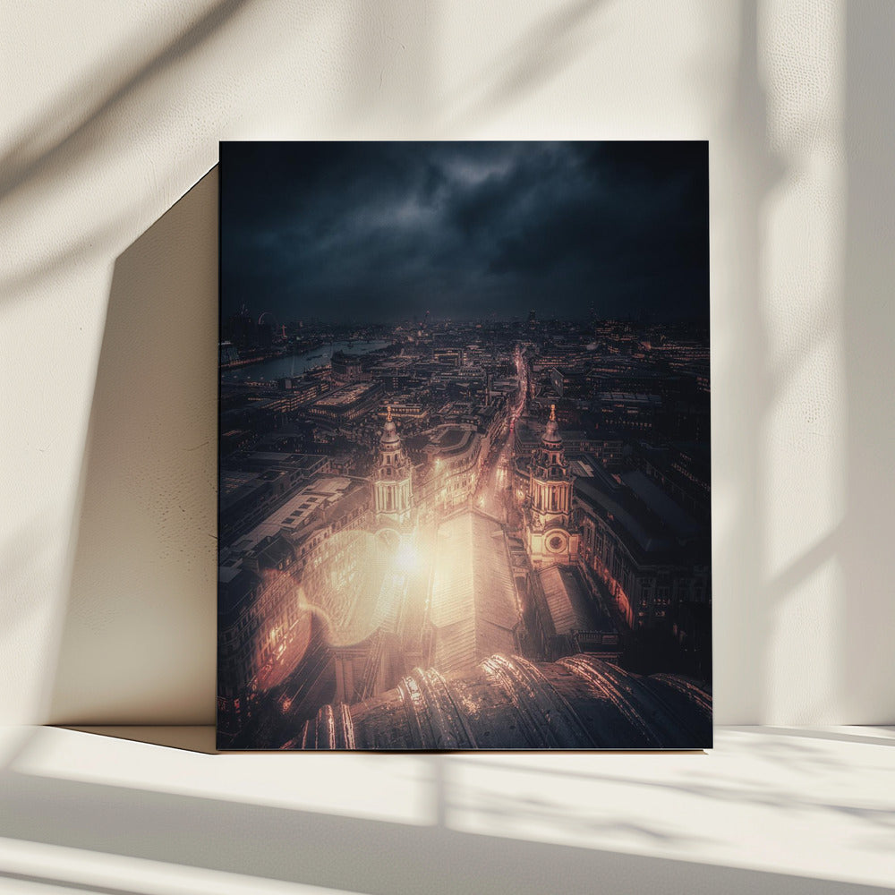 Een licht in de duisternis | Canvas