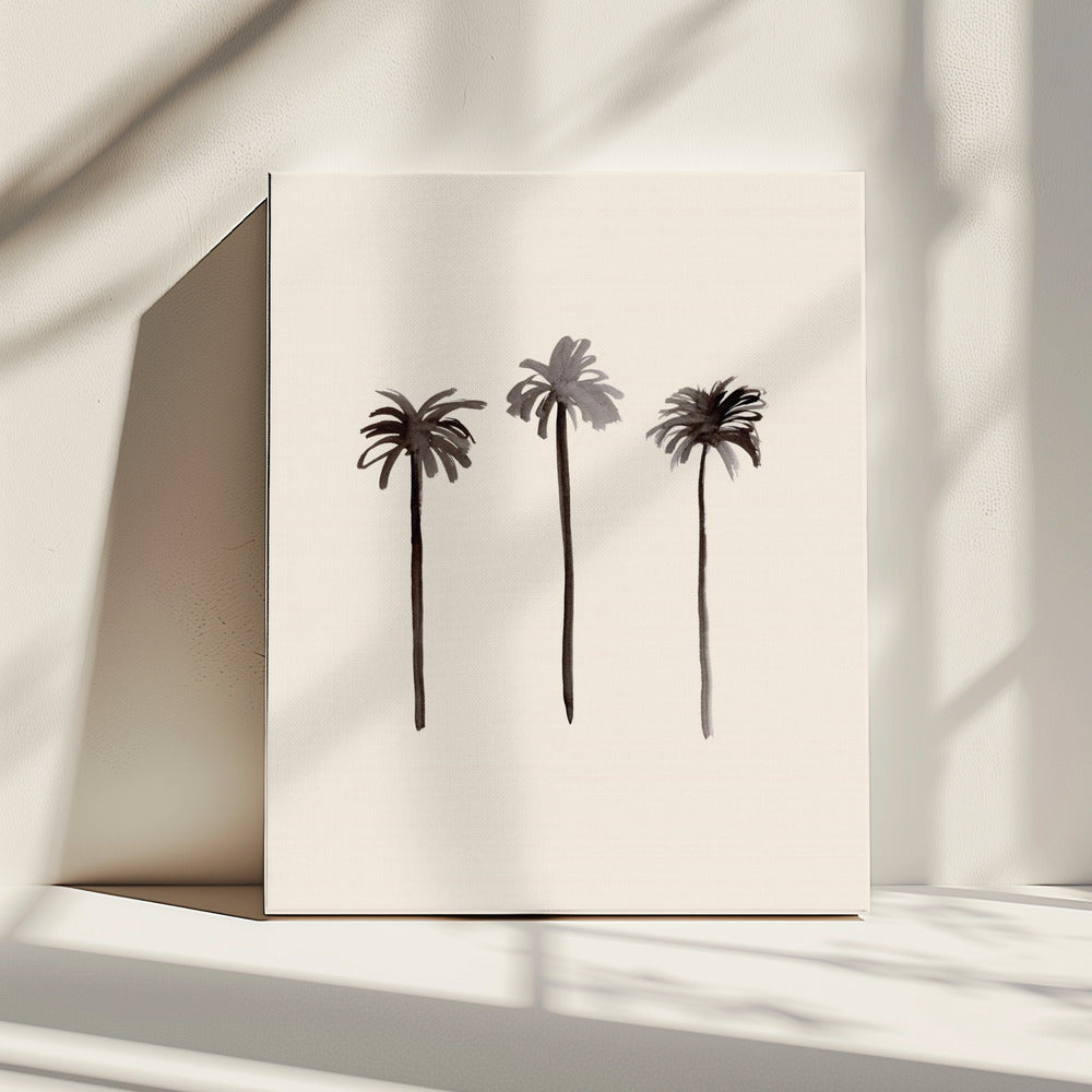 Palmbomen Inkt | Canvas
