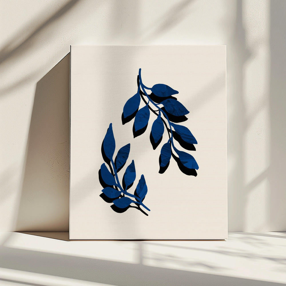 Blauwe takjespenseel | Canvas