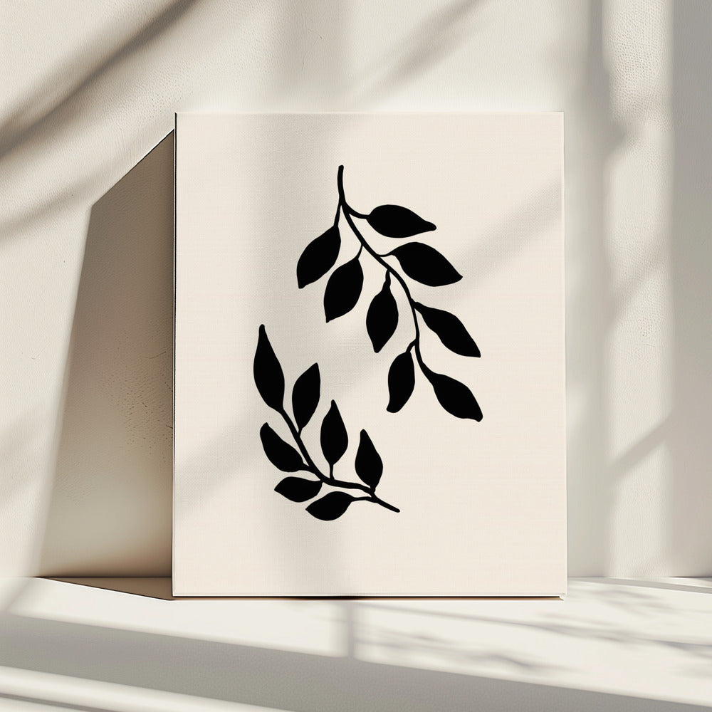 Zwarte twijgen | Canvas