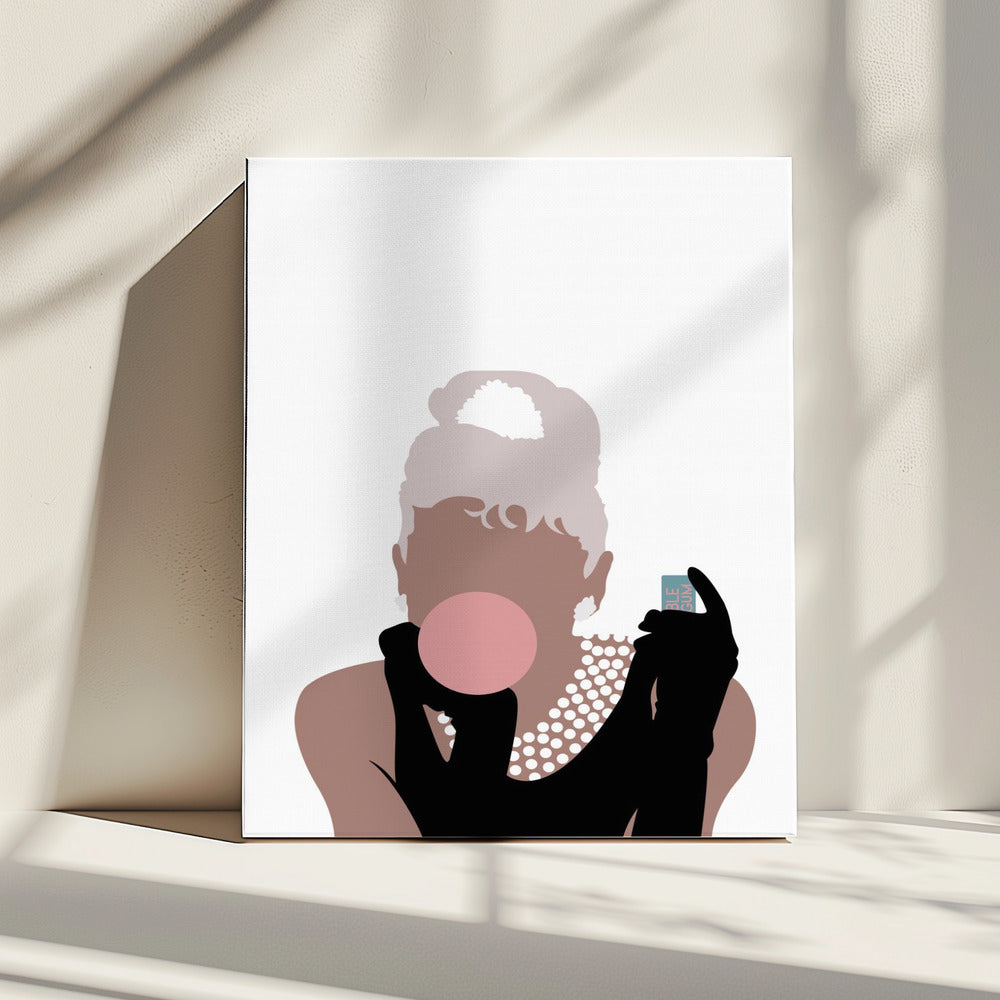 Bubblegummeisje | Canvas