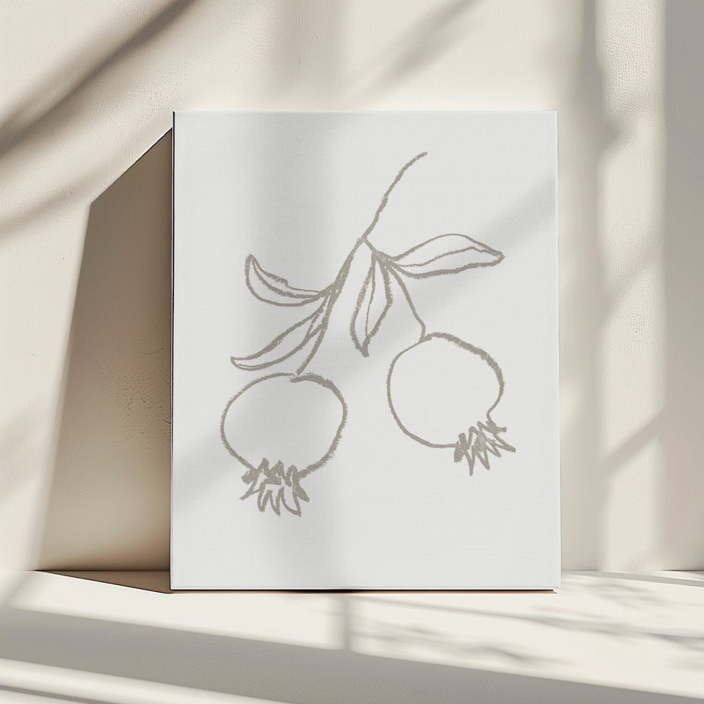 Granaatappelgroen | Canvas