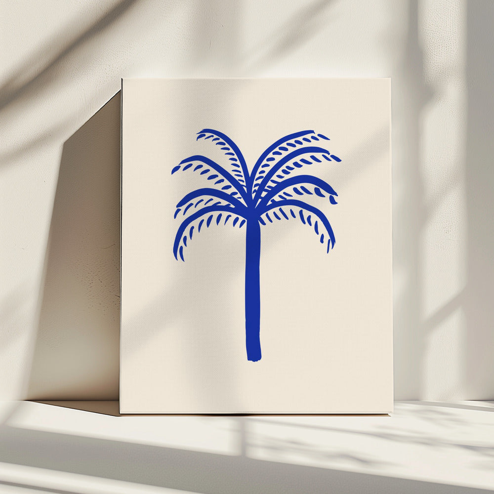 Blauwe Palm | Canvas