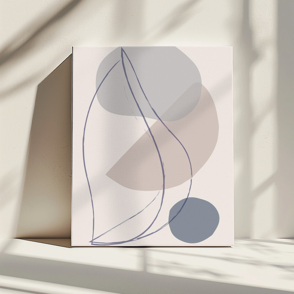 Nieuwe Vormen Blauw Nr. 1 | Canvas